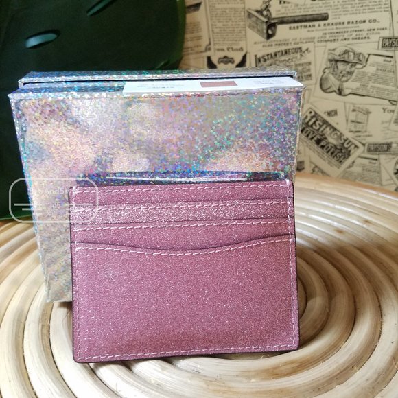 Kate Spade Small Boxed Slim Card Holder Pink Rose - Picture 2 of 11